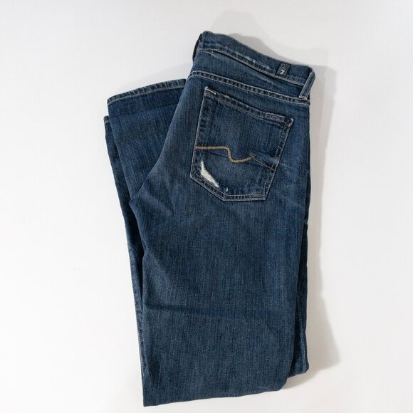 Bundle of Two 7 For All Mankind Skinny Jeans Blair + Josefina SZ 26 - Picture 13 of 15